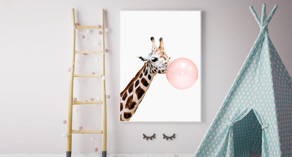 Bubble Gum Giraffe PRINT