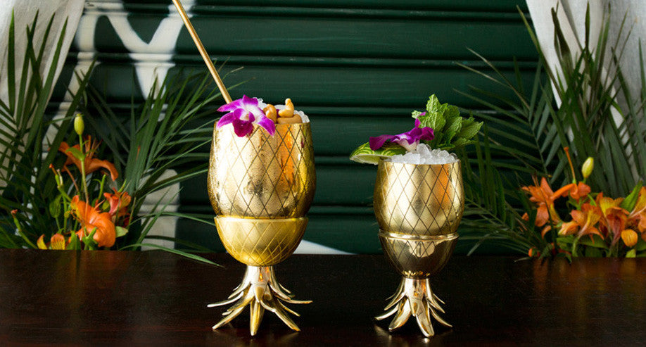 Pineapple cup 12 oz | Gold