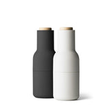 Bottle grinder set carbon + ash (wood lid)
