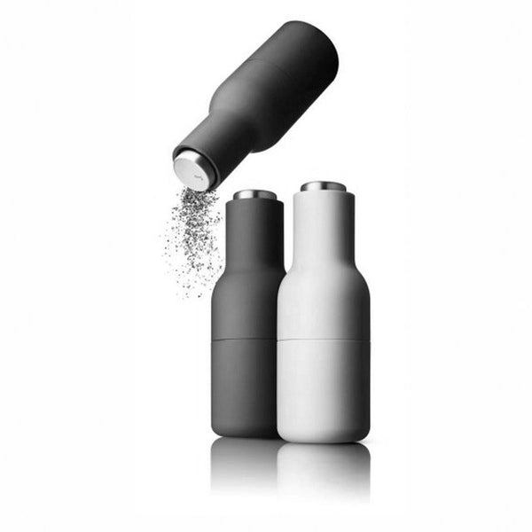 Bottle grinder set carbon + ash (Silver lid)